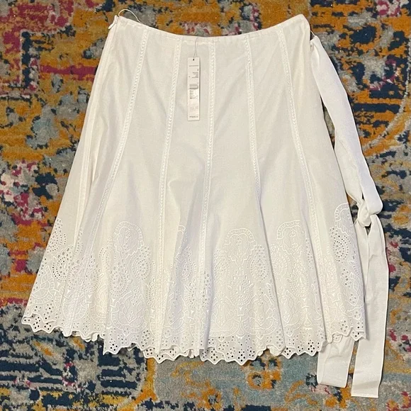 Elie Tahari Mara Skirt Embroidered NWT - Picture 2 of 6